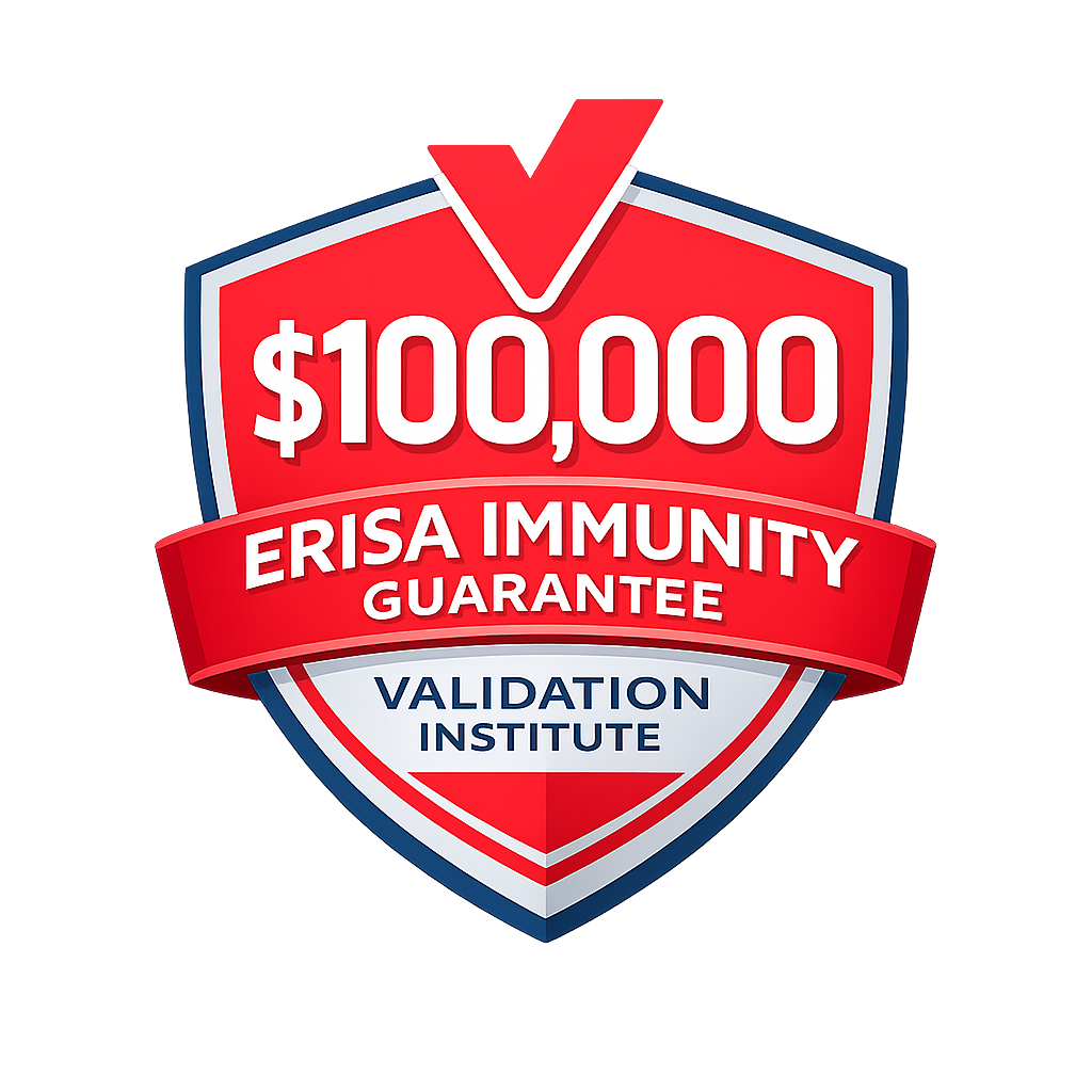 $100,000 ERISA Immunity Guarantee seal